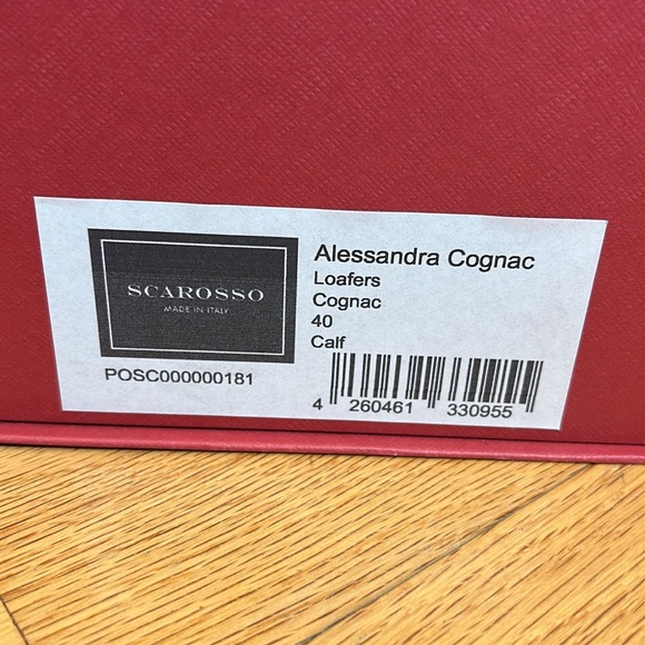 Scarosso Brown Cognac Loafers 40 US 10 - Picture 6 of 7